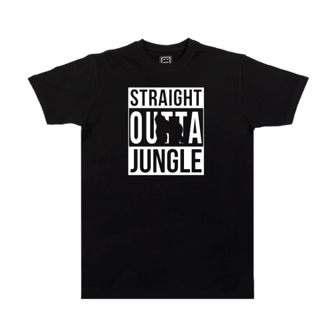 Str@ight Outt@ Jun£le Tee-shirt Straight Outta